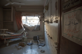  East Aleppo –  Inside a hospital destroyed by an airstrike