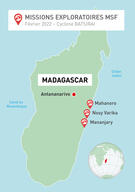 Map of MSF exploratory missions - FRENCH
