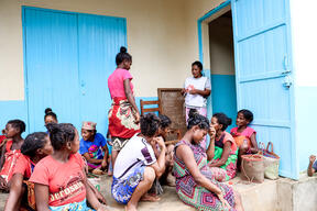 Bruanette works at the MSF clinic