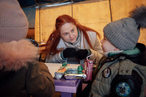 Ukrainian refugee in Palanca