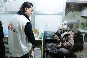 Burned children supported by MSF in northern Syria