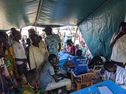 Following a 53-days suspension of activities due to insecurity and COVID-19 restrictions, MSF on August 11 launched  lifesaving medical care response in Pibor town.