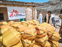 Relief items distribution
