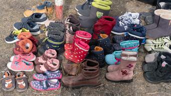 Donated shoes