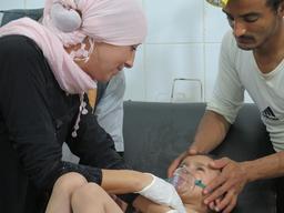 Emmergency room in Qataba - Yemen
