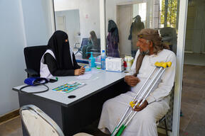 Ali Saeed in consultation