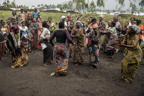 In the morning at the Rusayo Camp