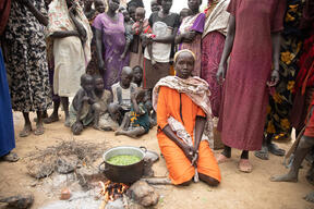 Displaced from Agok in Twic County