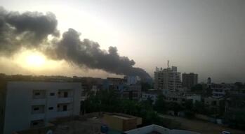 Footage of violence in Khartoum, Sudan