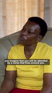 Phumzile, MSF patient testing the Pocket Clinic - ENGLISH VERTICAL