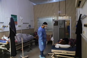 Syria: Patient numbers rise at an MSF-supported COVID-19 treatment centre