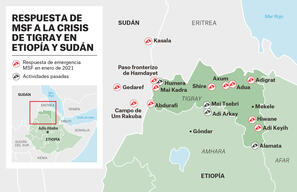 MAP - MSF Response to Tigray Crisis – ES