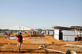 Construction of Magburaka project, Sierra Leone, Dec 2014