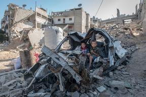 Views from Shejaaia, northern Gaza