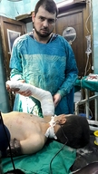 Abu Khalid, orthopedic surgeon in an MSF supported hospital in east Aleppo