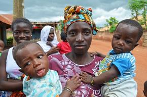 Measles vaccination in Bafata, Guinea-Bissau