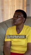 Phumzile, MSF patient testing the Pocket Clinic - ENGLISH NO END PANNEL
