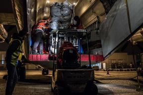 Emergency Cargo Plane To Lesbos, Greece