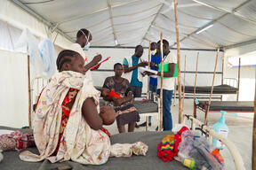 Measles amongst returnees from Sudan