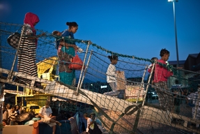 MSF team at disembarkation in Vibo Valencia