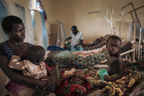 Measles Unit in Biringi Hospital, Ituri Province