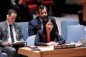 Dr Joanne Liu at UNSC meeting