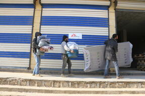MSF response to the earthquakes through Atmeh Hospital