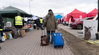 Man has just crossed the Ukrainian border into Poland