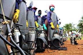 Malaria: IRS and MDA campaigns at Angumu in Ituri