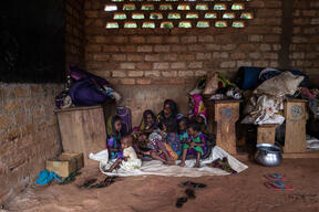 Hawa Oukarou, (40 yrs) and nine children