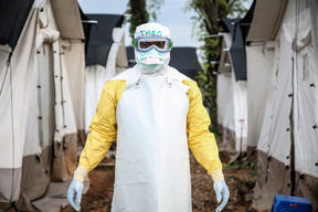 Ebola treatment center in Mangina