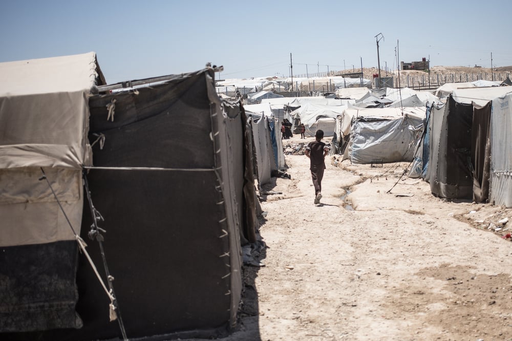 Dítě v táboře Al-Húl, 2022, Sýrie. Florent Vergnes / Lékaři bez hranic