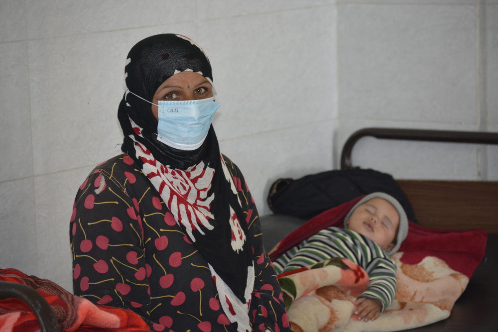 Dalal and her son were treated at the new MSF-supported cholera treatment centre in Raqqa, northeast Syria.