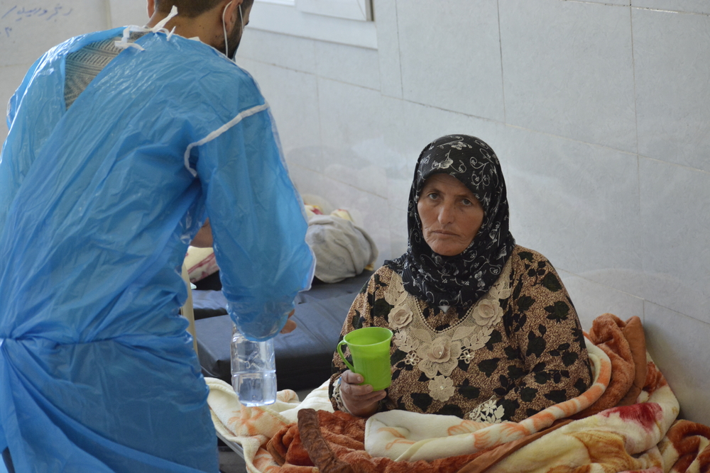 Fatina was treated at the new MSF-supported cholera treatment centre in Raqqa, northeast Syria. 3 November 2022.