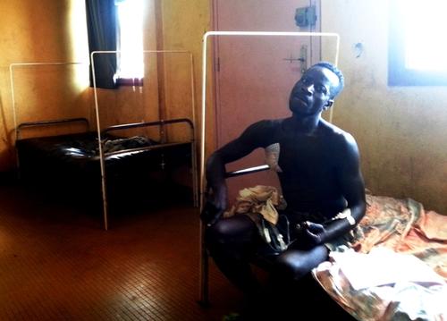 Bangui, patients at Community hospital  