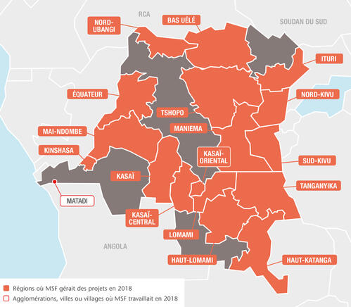 MSF projects in Democratic Republic of Congo, 2018 - FR