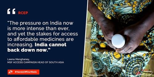 #HandsOffOurMeds quote - RCEP - April 2016