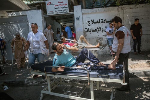 Le 6 juin 2018, dans une clinique de MSF à Gaza
