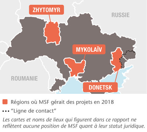 MSF projects in Ukraine, 2018 - FR