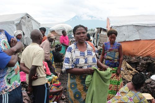 newly displaced people in and around Goma, in Muguga III camp