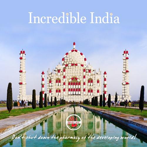 Incredible India Taj Mahal graphic