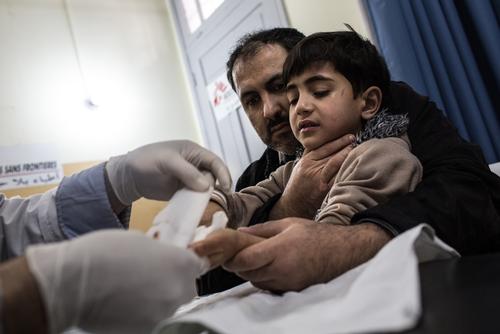 MSF post-op clinic in Gaza City