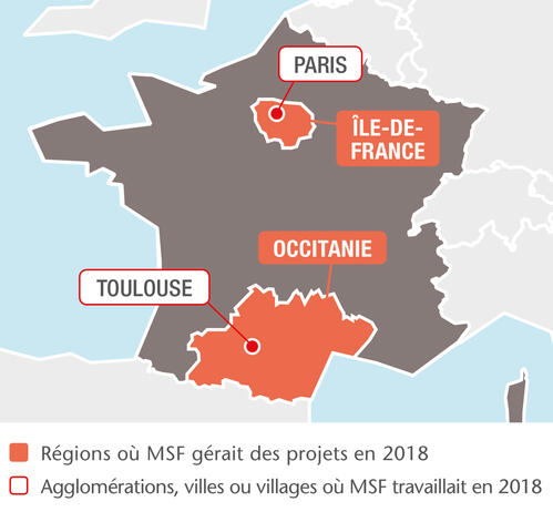 MSF projects in France, 2018 - FR