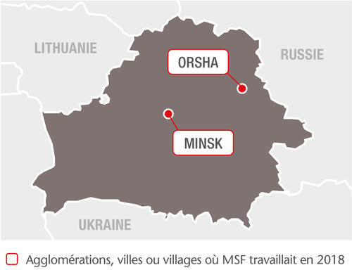 MSF projects in Belarus, 2018