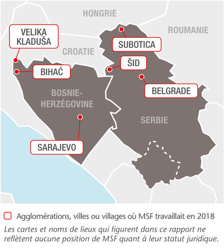 MSF projects in the Balkans, 2018 - FR