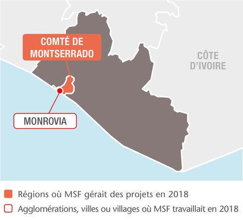 MSF projects in Liberia, 2018 - FR