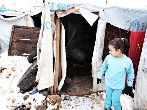 Harsh winter conditions for refugees in Lebanon